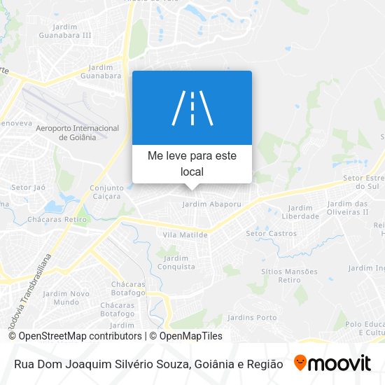 Rua Dom Joaquim Silvério Souza mapa
