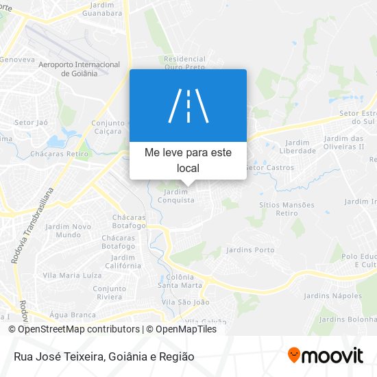 Rua José Teixeira mapa