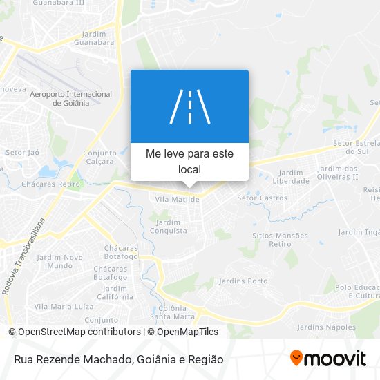 Rua Rezende Machado mapa