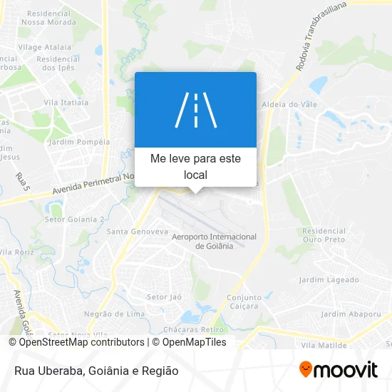 Rua Uberaba mapa