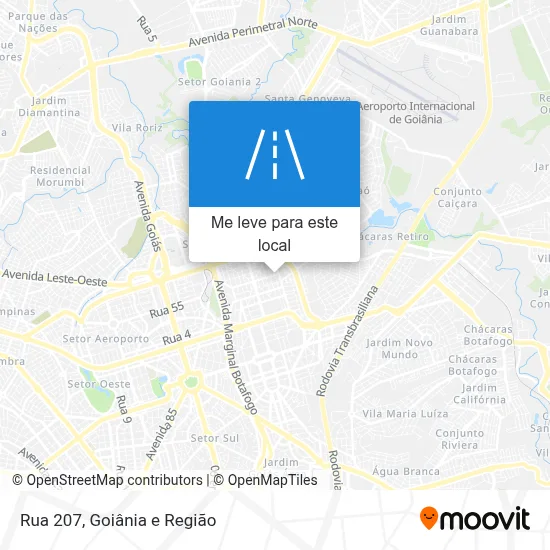 Rua 207 mapa