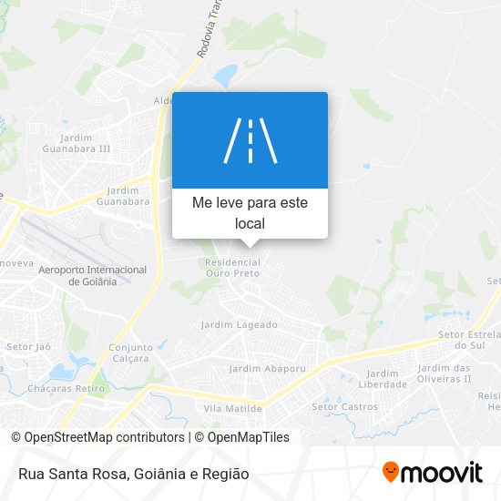 Rua Santa Rosa mapa