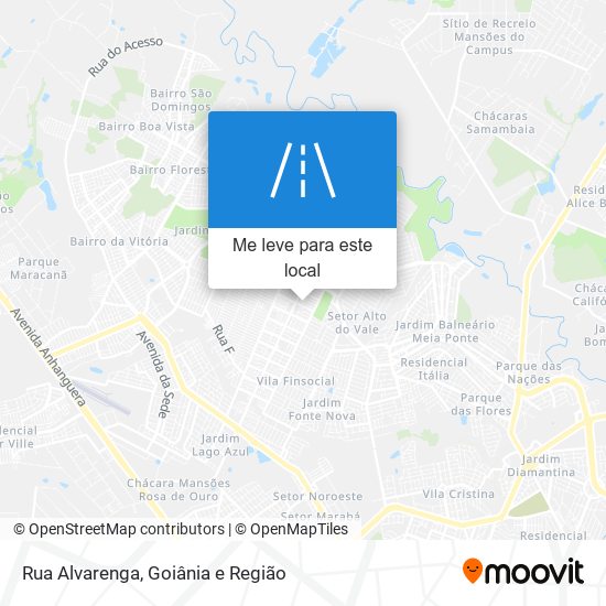 Rua Alvarenga mapa