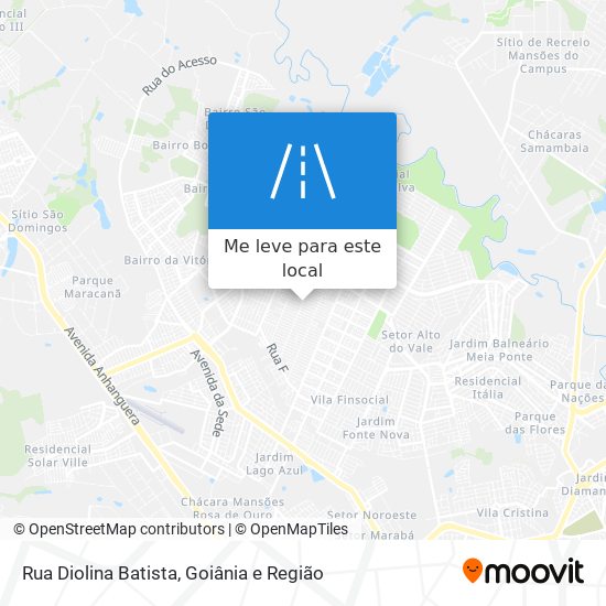 Rua Diolina Batista mapa