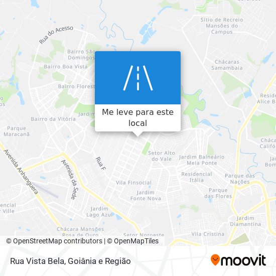 Rua Vista Bela mapa