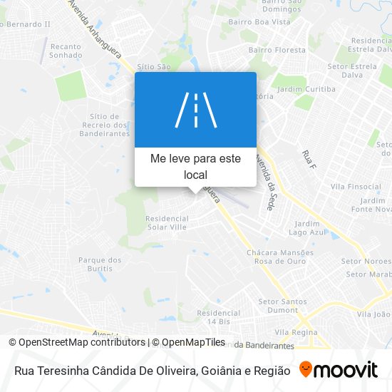 Rua Teresinha Cândida De Oliveira mapa