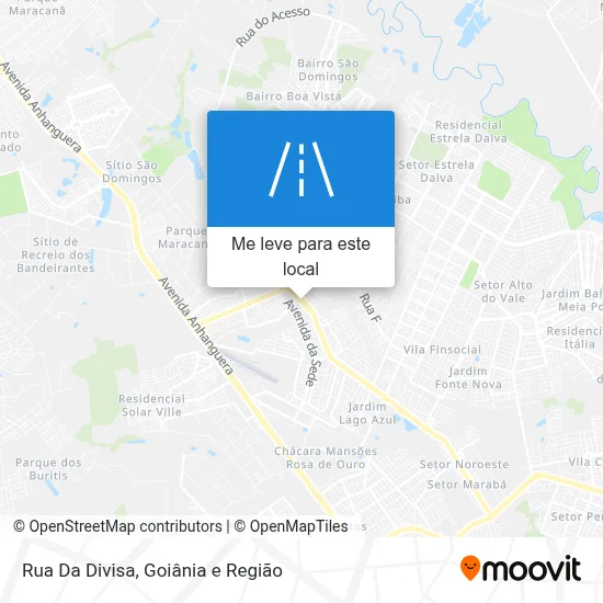 Rua Da Divisa mapa