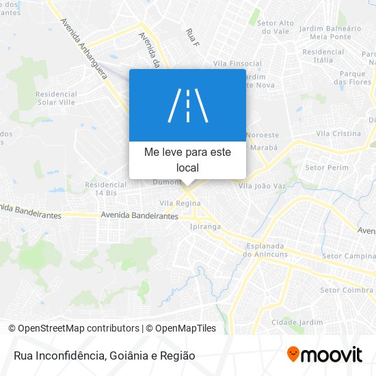 Rua Inconfidência mapa