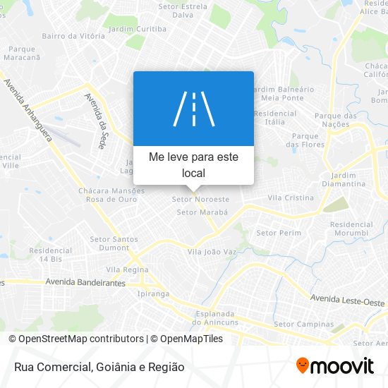 Rua Comercial mapa