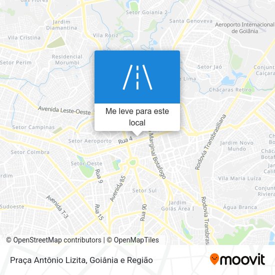 Praça Antônio Lizita mapa