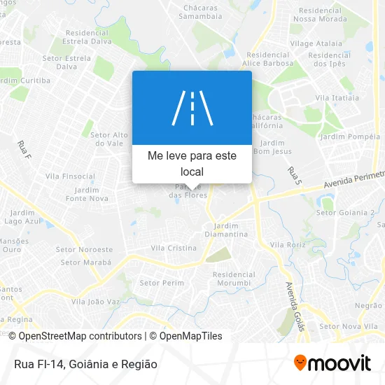 Rua Fl-14 mapa