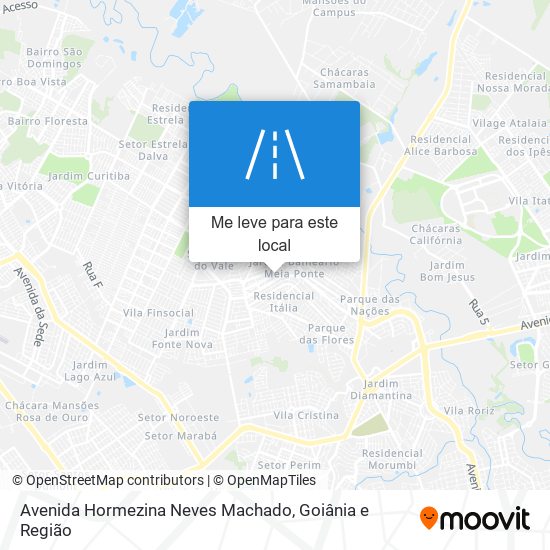 Avenida Hormezina Neves Machado mapa