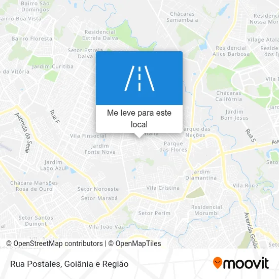 Rua Postales mapa