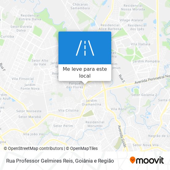 Rua Professor Gelmires Reis mapa