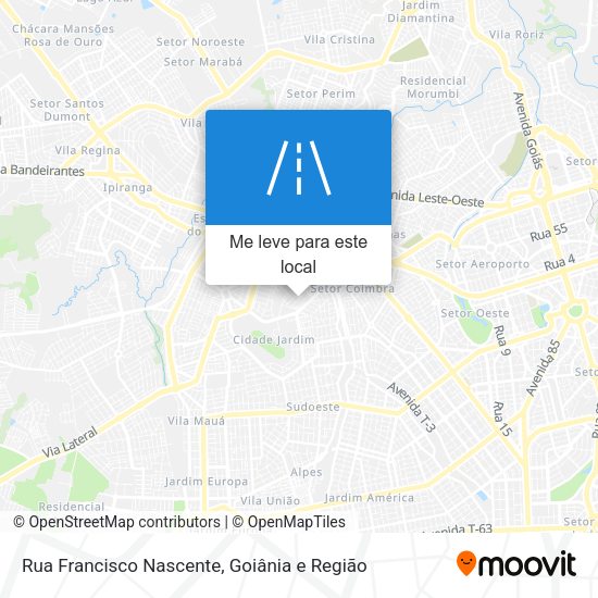 Rua Francisco Nascente mapa