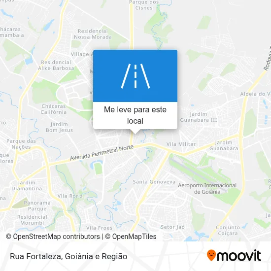Rua Fortaleza mapa