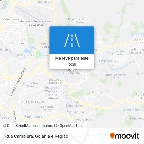 Rua Camaiura mapa