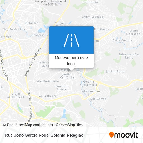 Rua João Garcia Rosa mapa