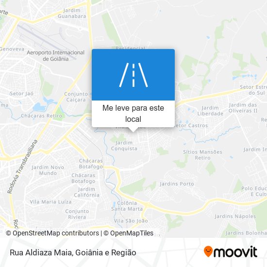 Rua Aldiaza Maia mapa