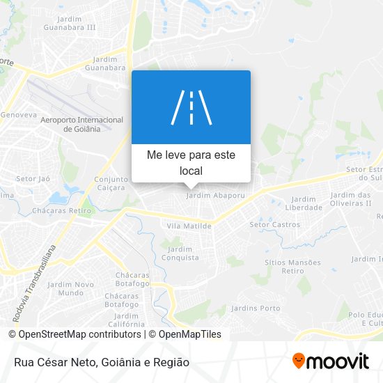 Rua César Neto mapa