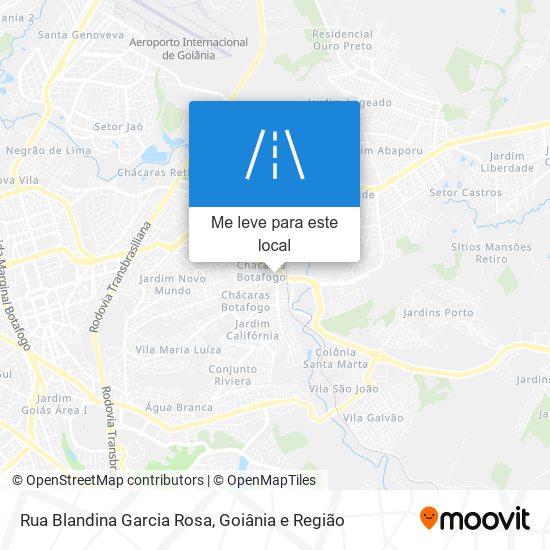 Rua Blandina Garcia Rosa mapa