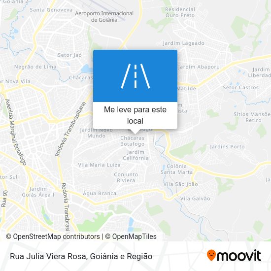 Rua Julia Viera Rosa mapa