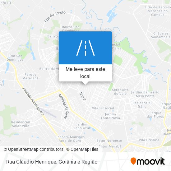 Rua Cláudio Henrique mapa