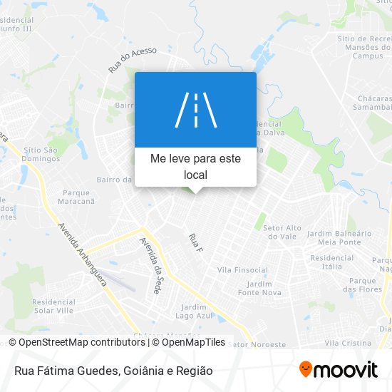 Rua Fátima Guedes mapa