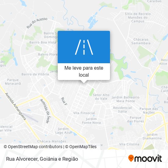 Rua Alvorecer mapa