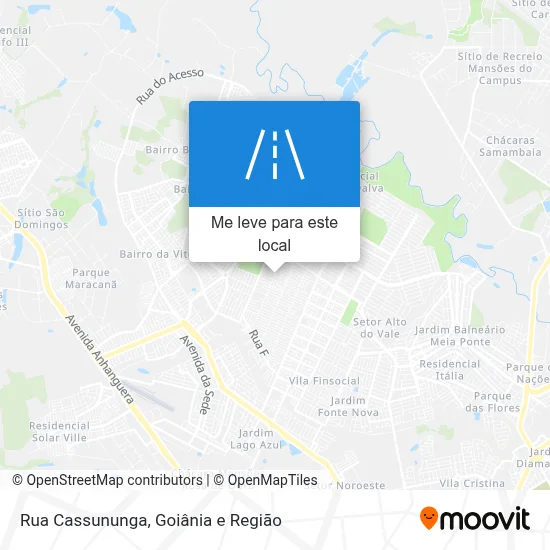 Rua Cassununga mapa