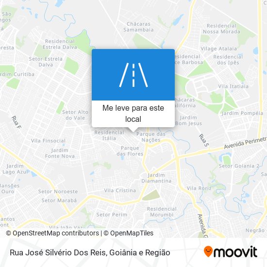 Rua José Silvério Dos Reis mapa