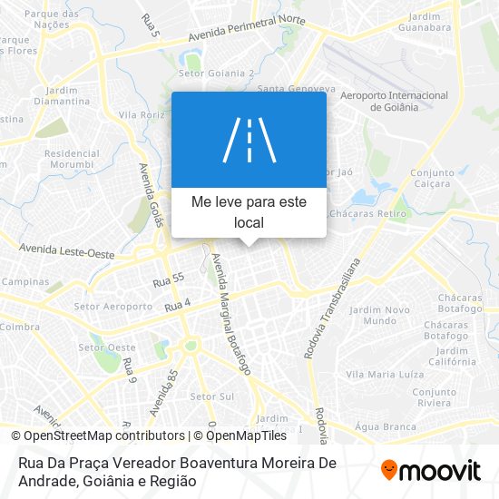 Rua Da Praça Vereador Boaventura Moreira De Andrade mapa