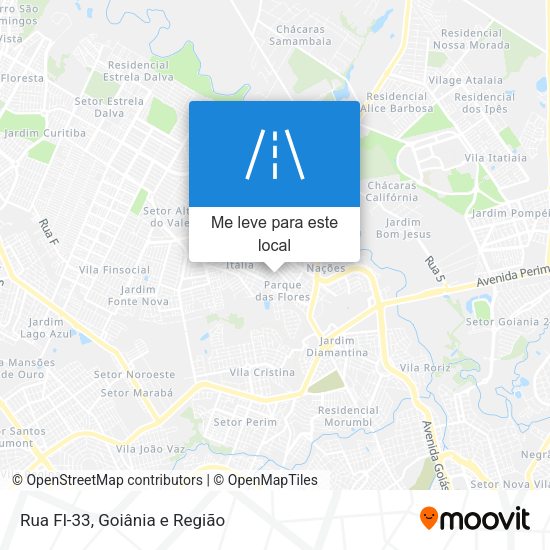 Rua Fl-33 mapa
