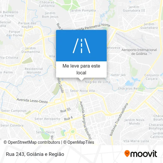 Rua 243 mapa