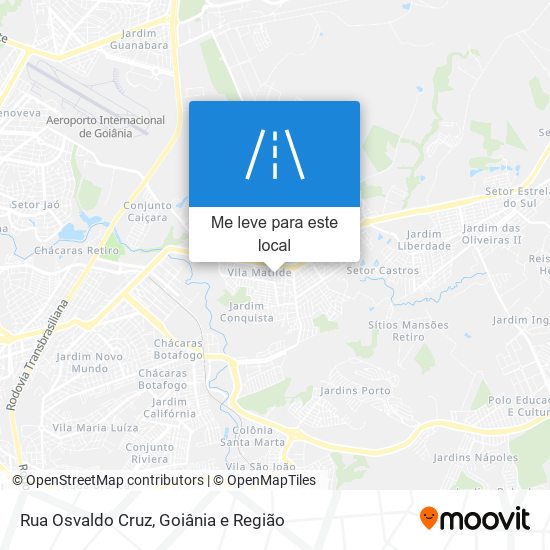 Rua Osvaldo Cruz mapa