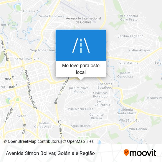Avenida Simon Bolivar mapa