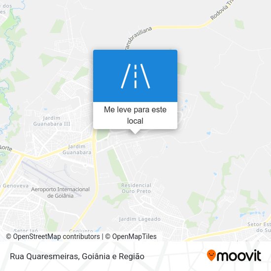 Rua Quaresmeiras mapa
