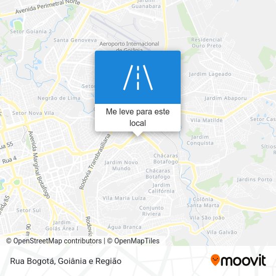 Rua Bogotá mapa