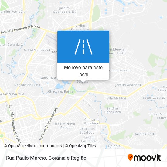 Rua Paulo Márcio mapa