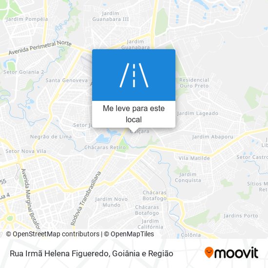 Rua Irmã Helena Figueredo mapa