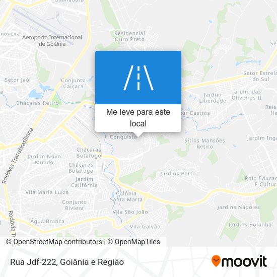Rua Jdf-222 mapa