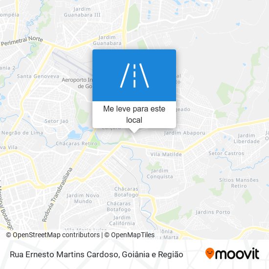 Rua Ernesto Martins Cardoso mapa