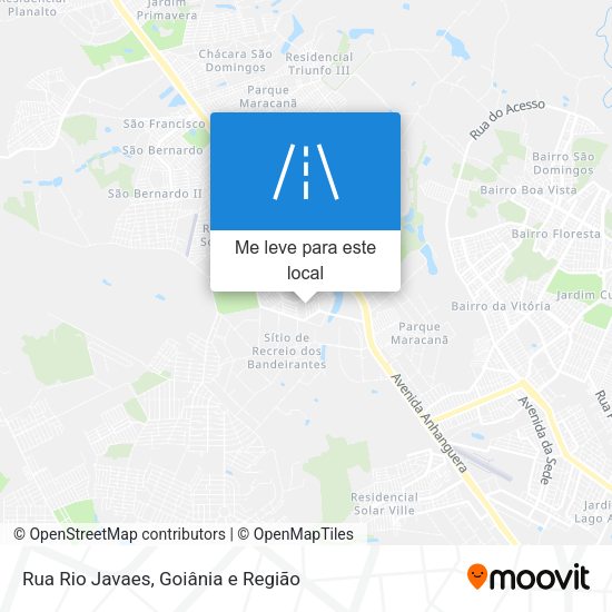 Rua Rio Javaes mapa