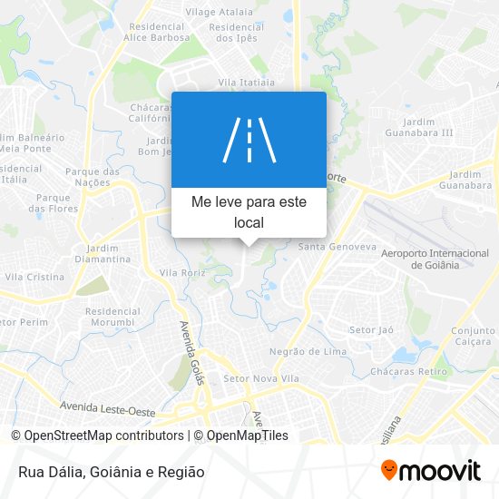 Rua Dália mapa