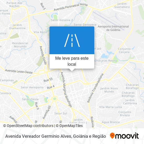 Avenida Vereador Germínio Alves mapa