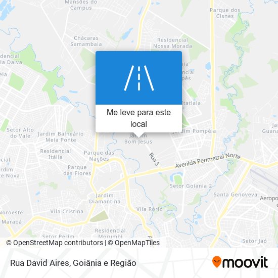 Rua David Aires mapa