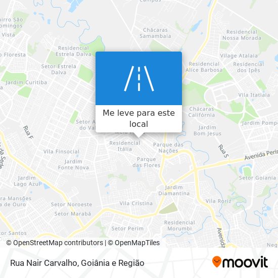 Rua Nair Carvalho mapa