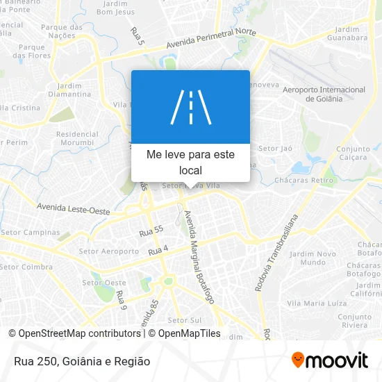 Rua 250 mapa