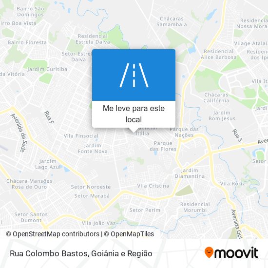 Rua Colombo Bastos mapa