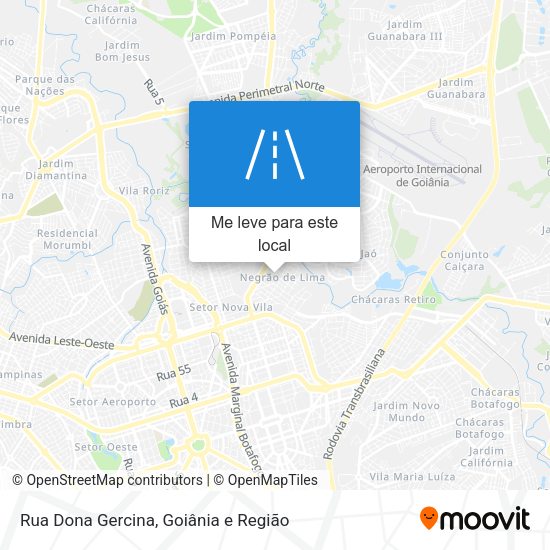 Rua Dona Gercina mapa